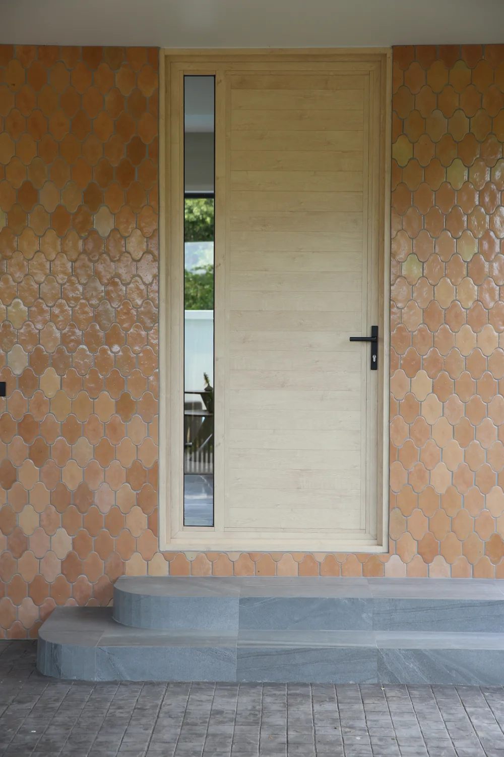 Textured material detail in the Villa Alive show villa